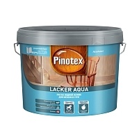 Pinotex Lacker Aqua 70,Лак на водной основе для мебели и стен,глянцевый,9л