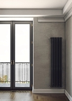 Стальной трубчатый радиатор Arbonia 3180/12 секций с боковым подключением 1/2 цвет Антрацит