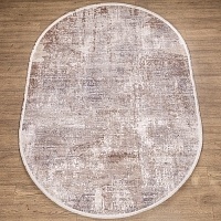 Ковёр Kitroom Doku 80x150 овальный бежевый B173D