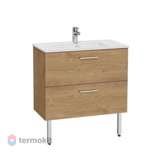 Тумба с раковиной Vitra Mia 80 напольная/подвесная золотой дуб 67273