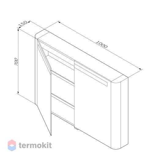 Зеркальный шкаф AM.PM Sensation 100 с подсветкой M30MCX1001NG нуга