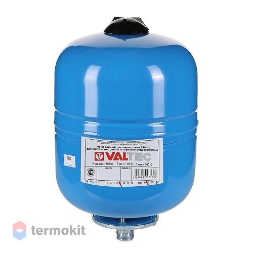 Гидроаккумулятор для систем водоснабжения Valtec VT.AV.B 8 л. вертикальный