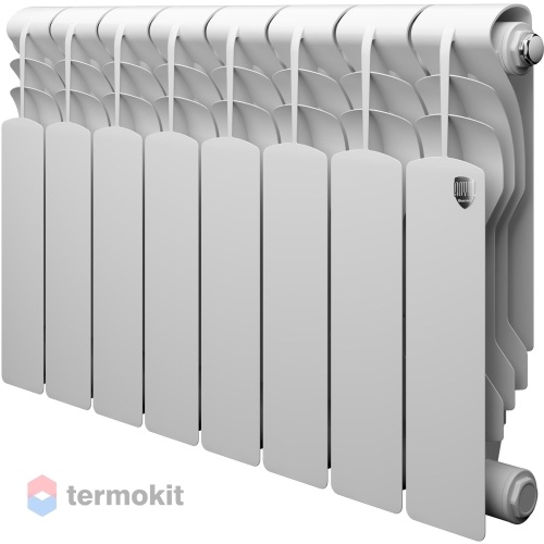 Биметаллический радиатор Royal Thermo Revolution Bimetall 350 \ 08 секций \ с боковым подключением
