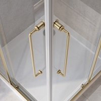 Душевой уголок Cezares Relax 304 2000x800x800 брашированное золото RELAX-304-A-2-80-C-BORO