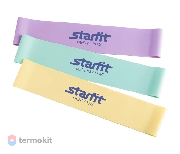 Комплект мини-эспандеров Starfit ES-203, пастельный