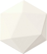 Керамическая плитка Tubadzin Origami W-white hex настенная 11x12,5
