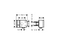 Держатель для душа Hansgrohe AXOR One polished gold-optic 45723990