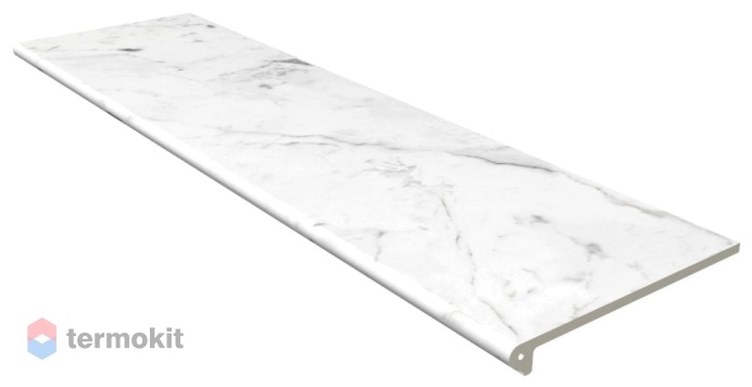 Ступень Gres de Marble Peld. Red.120 Carrara Blanco Liso 33x120