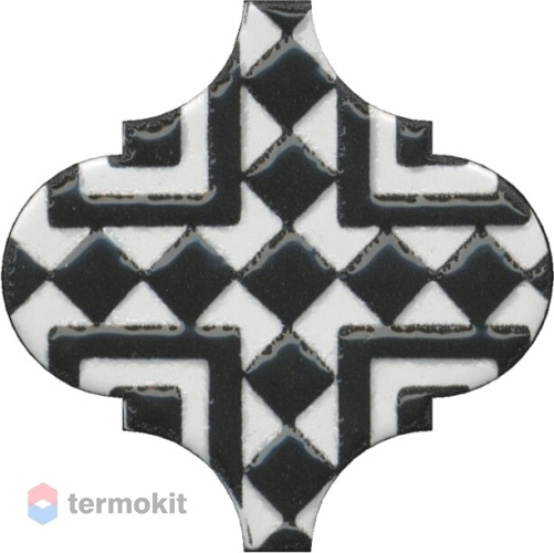 Керамическая плитка Kerama Marazzi Арабески OS/A25/65000 глянцевый орнамент декор 6,5x6,5