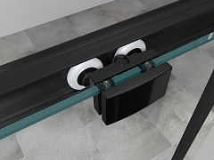 Душевой уголок ABBER Schwarzer Diamant 1950x1200x600 черный AG30120BH-S60B-S60B