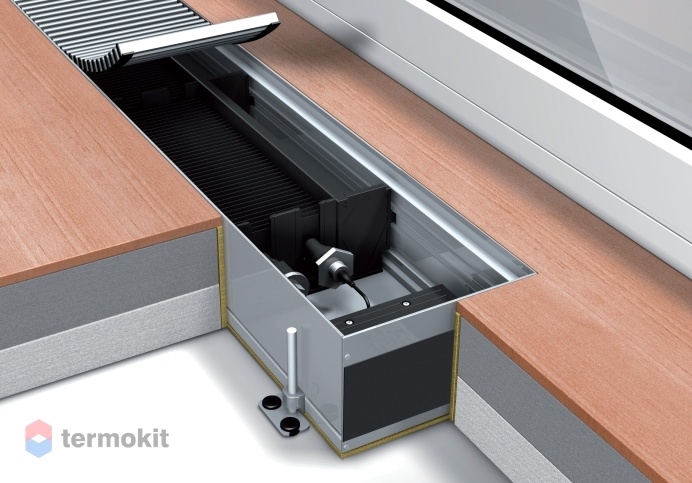 Внутрипольный электрический конвектор Mohlenhoff ESK 180-110-1250 с естественной конвекцией