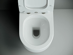 Унитаз напольный Ceramicanova Metropol Rimless с бачком и сиденьем микролифт CN4001+CN4001-T