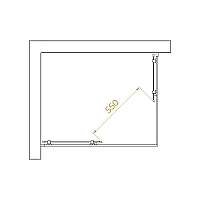 Душевой уголок RGW Passage PA-040B 1950x800x1000 (матовое стекло) черный 3508104080-24