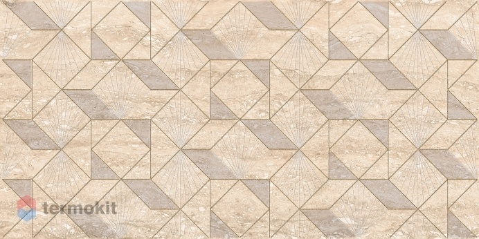 Керамическая плитка Azori Ascoli Beige diamond декор 31,5х63