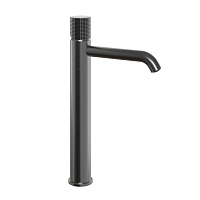 Смеситель для раковины высокий Paini Cox Grip с донным клапаном черный матовый 7GPZ205OLL