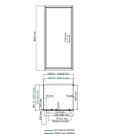 Душевой уголок WasserKRAFT Salm 2000x1000x1000 хром 27I42