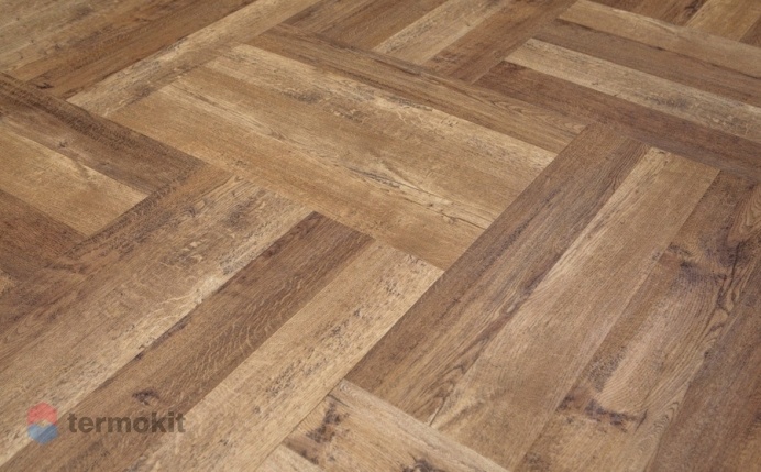 Кварцвиниловая плитка Vinilam Parquet Herringbone Версальский Паркет IS11177