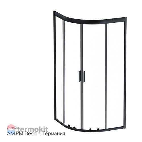 Душевой уголок AM.PM Gem 2000x900x900 черный матовый W90G-401-090BT