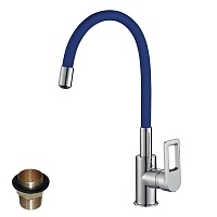 Смеситель для кухни Rossinka Z синий Z35-35U-Blue