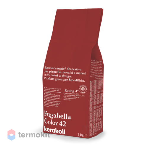 Затирка Kerakoll Fugabella Color полимерцементная 42 (3 кг мешок)