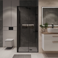 Душевой уголок Niagara Nova 1950x1000x900 (тонированное стекло) черный матовый NG-85-9TB-TB100-34