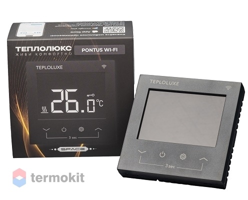 Терморегулятор электронный Теплолюкс Pontus Space Wi-Fi черный