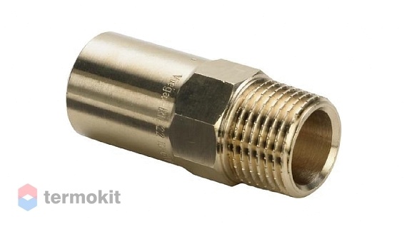 Viega бронзовое соединение-вставка с наружной резьбой 42xR1 1/2" Sanpress