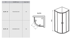 Душевой уголок Ravak Blix BLCP4 1900x800x800 полированный алюминий 3B240C00Z1