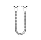 Металлический шланг Hansgrohe 1,25 м, шлиф. никель 28112820