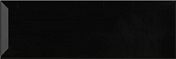 Керамическая плитка Monopole Fresh Negro Brillo Bisel Настенная 10x30