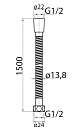 Душевой шланг Cezares 150 см бронза CZR-C-FMDC2-150-02