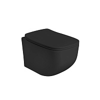 Унитаз подвесной AXA White Jam с сиденьем микролифт черный матовый 3312701