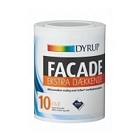 Dyrup Facade Ekstra Daekkende 10, Экстра прочная фасадная краска с тефлоном, создающая грязе- и водоотталкивающее покрытие, База А, 0,75л 