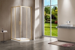 Душевой уголок Vincea Garda 1900x1100x800 брашированное золото VSS-1G8011CLG