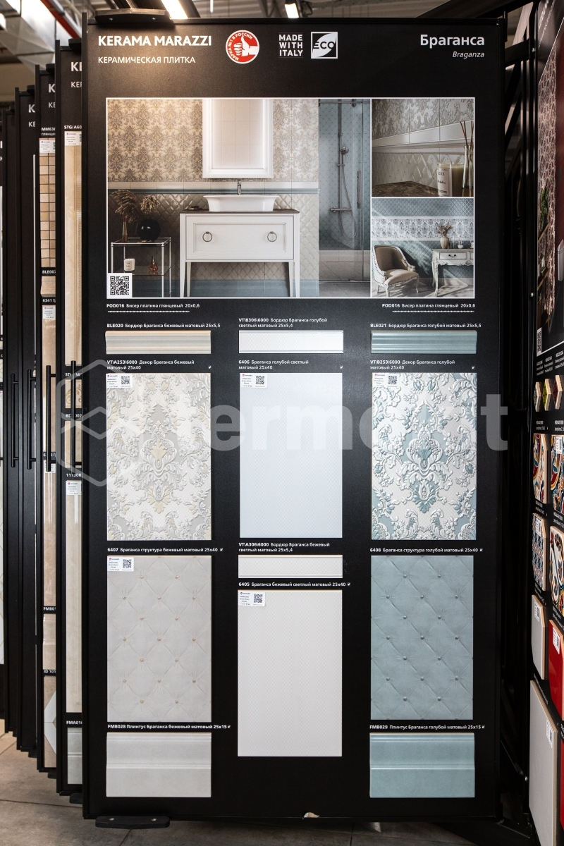 Керамическая плитка Kerama Marazzi Браганса 6405 бежевый светлый ...