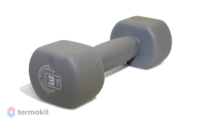 Гантель Original Fittools виниловая 3кг FT-NDB-3