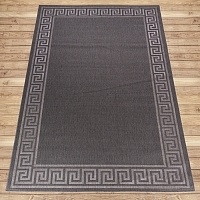 Ковёр Kitroom Флурлюкс (Сизаль) 80x150 прямоугольный темно-серый 51107