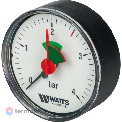 Watts Манометр аксиальный 63 мм 1/4 давление 4 бар 10008090