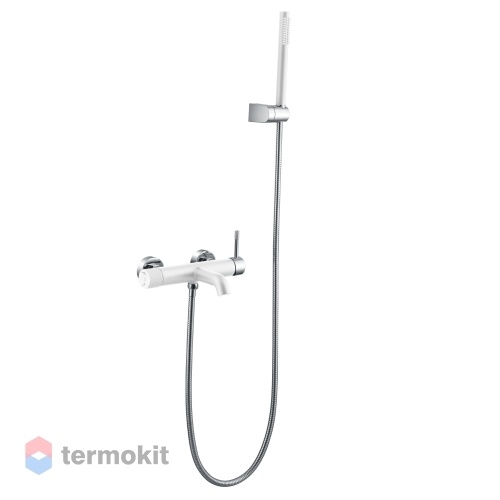 Смеситель для ванны и душа Boheme Uno white chrome 463-WCR
