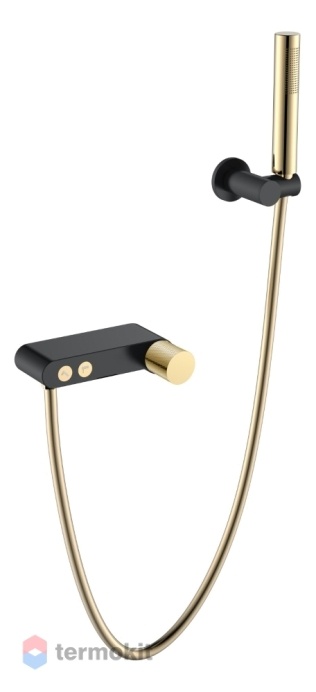 Смеситель для душа Boheme Stick Touch черный/золото 123-BG.2