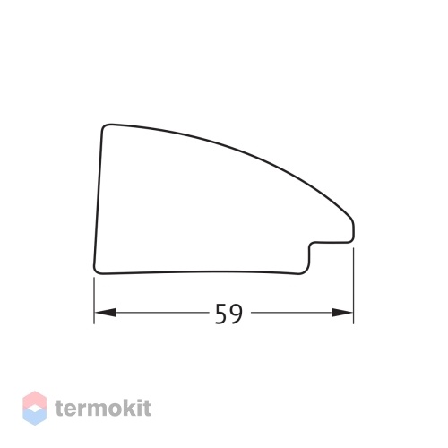 Зеркало в багетной раме EVOFORM DEFINITE 53 брашированное серебро BY 7606