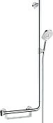 Душевой гарнитур Hansgrohe Raindance Select S 120 со штангой 110 см, правосторонний 26326400
