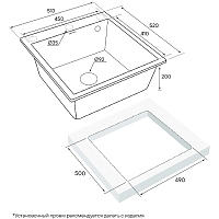 Мойка для кухни Paulmark KANTE антрацит PM105152-AN