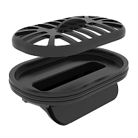 Душевой лоток Pestan Confluo Frameless Line 650 Black Glass 13701204