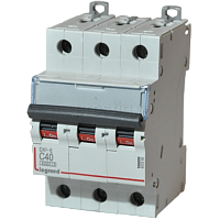 Автоматический выключатель Legrand DX3 E 6000 6 кА тип характеристики C 3П 230/400 В 40 А 407295