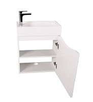 Тумба под раковину ART&MAX LIBERTY 40 подвесная правая Bianco Lucido Liberty-400-1D-SO-BL-R