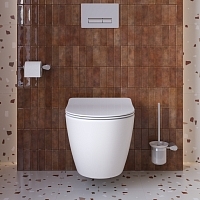 Унитаз подвесной Cezares Stream с сиденьем CZR-2426-TH-TOR/SC