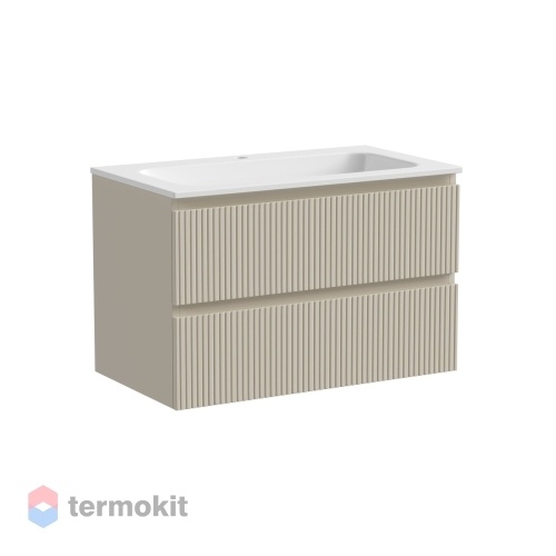 Тумба под раковину SANCOS SNOB T 80 подвесная beige soft SNT80CE