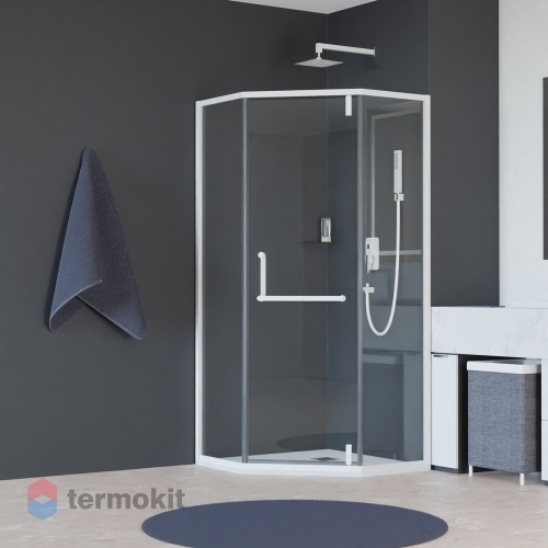 Душевой уголок RGW Hotel HO-084W 1950x1000x1000 белый 350608400-15