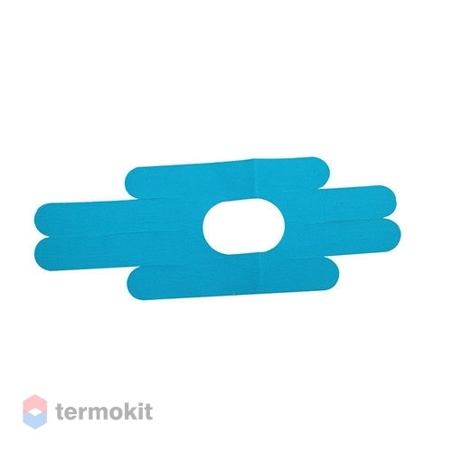 Кинезиологическая лента Lite Weights колено, голубая 1214LW